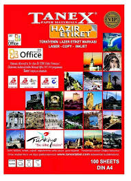 A4 Etiket 64x34 Lazer Bilgisayar Adres Sticker Barkod Etiketi